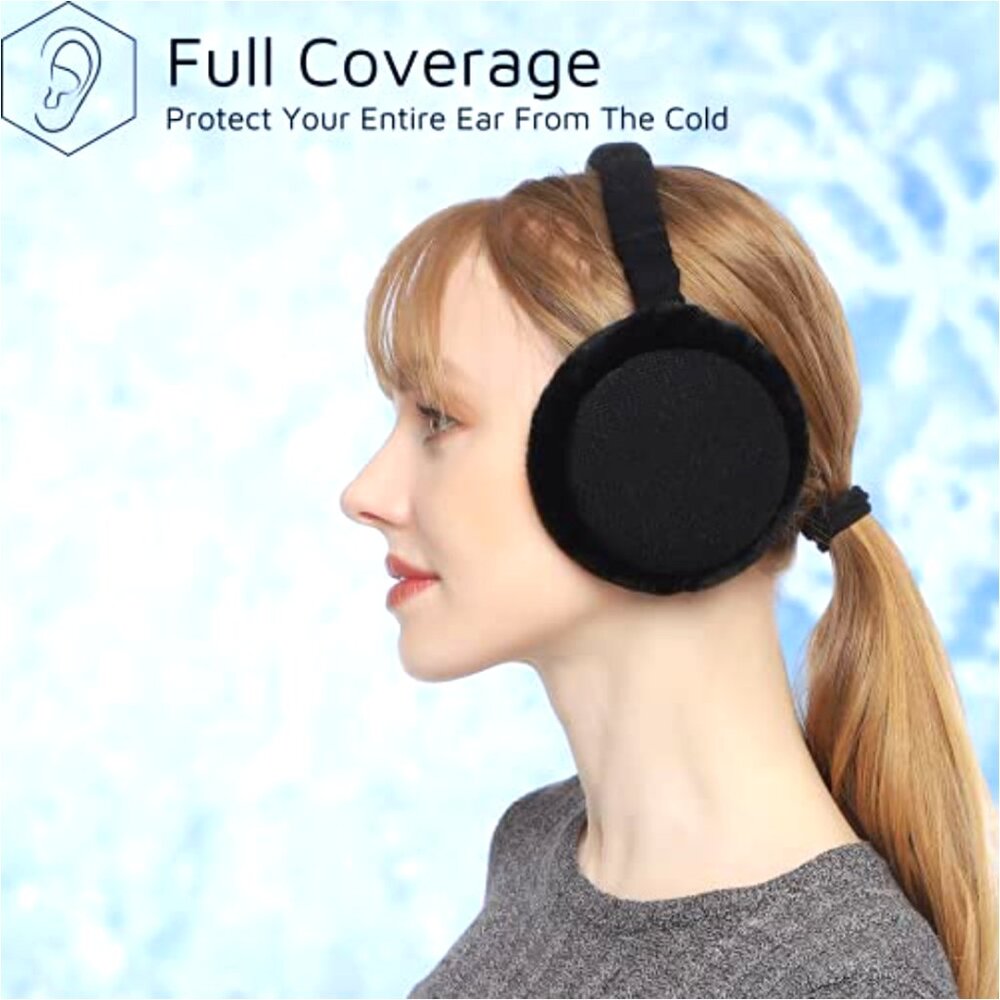 Premium Foldable Adjustable Earmuffs Thermal Ear … - image 3